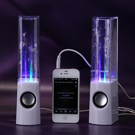 Altavoz de agua danzante inalámbrico con luz LED, altavoz de fuente para fiestas en casa
