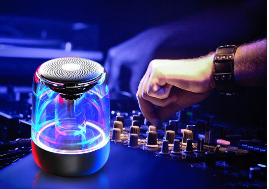 Altavoces portátiles columna Altavoz Bluetooth inalámbrico Bluetooth Radio de graves potente con luz LED de Color Variable