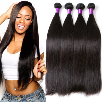 Cabello humano liso brasileño, cabello humano liso brasileño, venta caliente, color natural