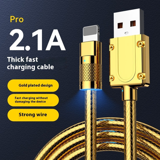 Cable de carga ultrarrápido de 120 W para coche con núcleo de cobre puro