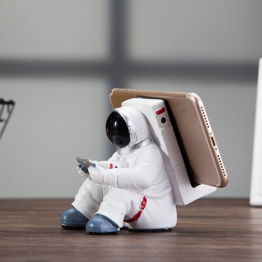 Soporte para teléfono móvil con diseño de astronauta, ideal para estudiantes, ideal como regalo creativo, decoración de escritorio pequeña.