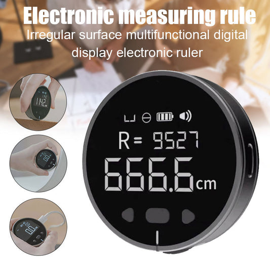 Instrumento de medición de distancia, regla de medición electrónica, cinta métrica, LCD digital de alta definición, herramienta de regla de medición electrónica de alta precisión