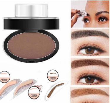 Kit de plantillas para tintar y sellar cejas en polvo, cosméticos, maquillaje profesional, resistente al agua, para realzar las cejas.