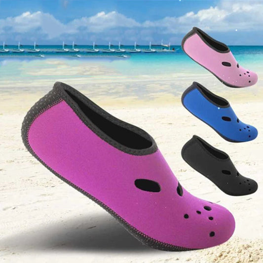Calcetines de natación y buceo de 3 mm, cómodos, antideslizantes, transpirables, de secado rápido, para playa y esnórquel.