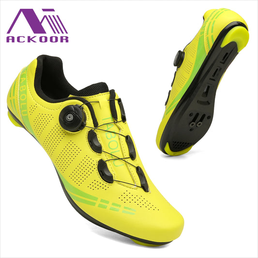 Zapatillas de ciclismo profesionales para hombre, zapatillas SPD para ciclismo de montaña, transpirables, antideslizantes, para carreras de montaña