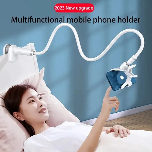 Soporte para teléfono móvil con clip de 360 grados, portátil, flexible, para cama perezosa, soporte de escritorio, base para iPhone, Samsung y Xiaomi