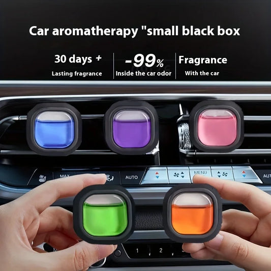 Ambientador para coche de larga duración de 30 días con clip para ventilación - Eliminador de olores con aroma a aceite esencial, 0.14 oz cada uno, fragancia no tóxica