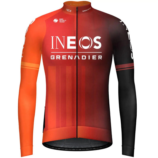 2024 INEOS Team Jersey de ciclismo de otoño para hombre, manga larga, ropa de ciclismo Peo, maillot MTB, ropa de ciclismo, uniforme deportivo para bicicleta