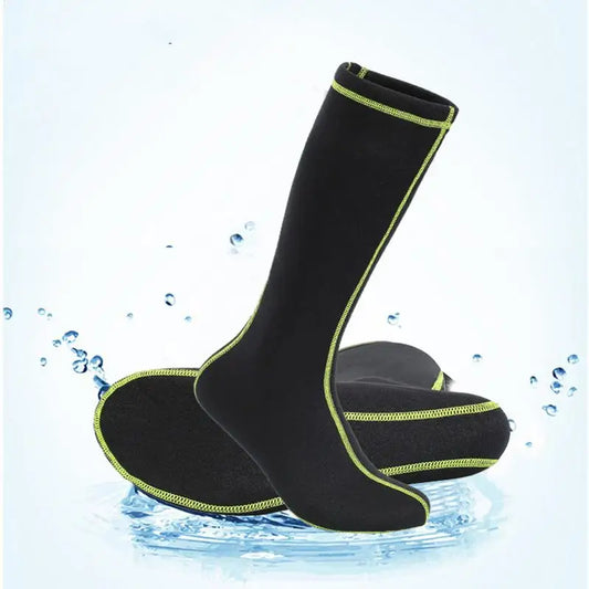 Calcetines de natación con aletas, antideslizantes, de neopreno, resistentes a la arena, elásticos, para voleibol de playa y buceo, calcetines largos de natación para deportes acuáticos al aire libre.