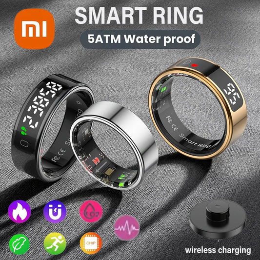 Anillo inteligente Xiaomi R12 con pantalla táctil, resistente al agua hasta 5 ATM, Bluetooth, control de gestos, carga inalámbrica, deportivo