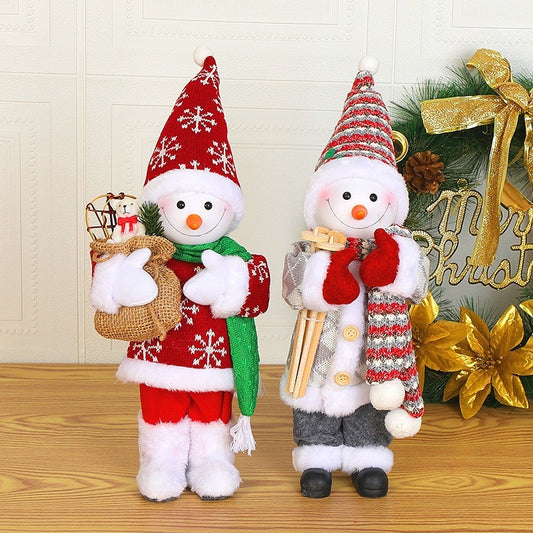 Muñeca navideña, decoración navideña para el hogar, adornos navideños.