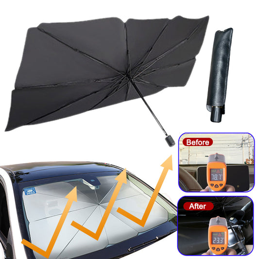 Parasol plegable para parabrisas de coche, protección UV, aislamiento térmico, cubierta para ventana delantera, protector interior, gadgets de verano