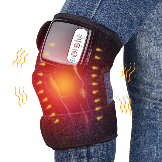 Masajeador eléctrico de rodilla con calefacción por infrarrojos, terapia de vibración, máquina de fisioterapia, masajeador para aliviar el dolor.